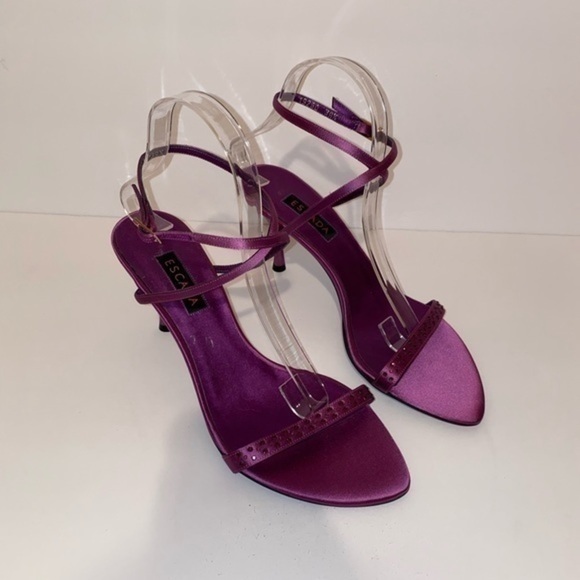 Escada satin heels - Picture 4 of 10